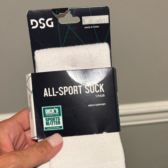 Women's Two Athletic Socks - Maroon  (Small) and White (Medium)  NWT - Picture 7 of 14